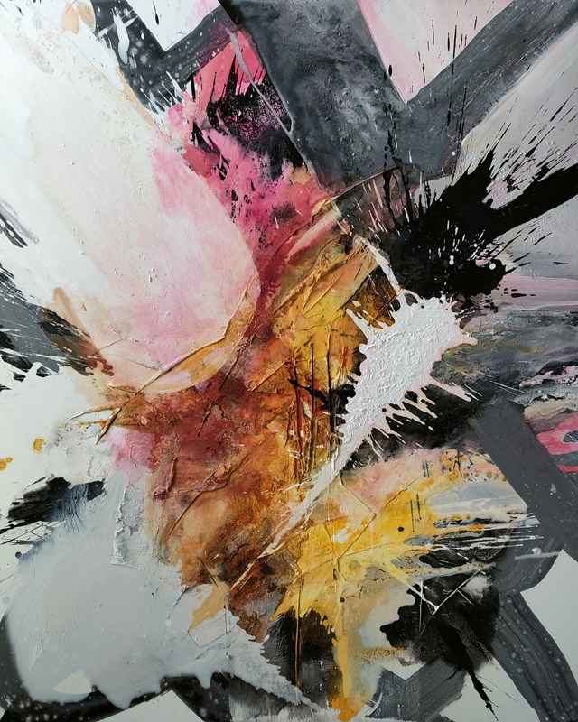 Living room painting by Michał Jamioł titled Wiedeński Spacer