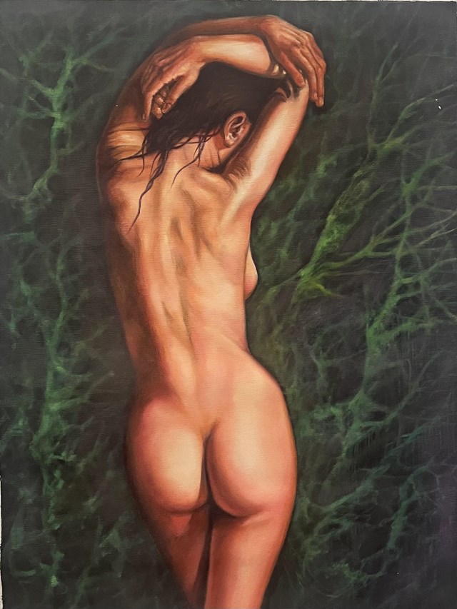 Obraz do salonu artysty Cristian Mesa pod tytułem desnuda