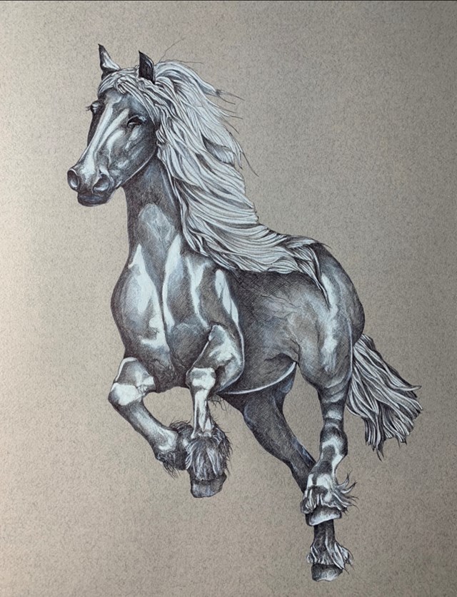 Obraz do salonu artysty Dariusz Różański pod tytułem Z cyklu konie