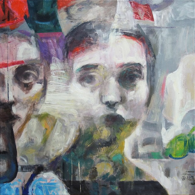 Obraz do salonu artysty Ireneusz Woliński pod tytułem Z cyklu „Głowy"