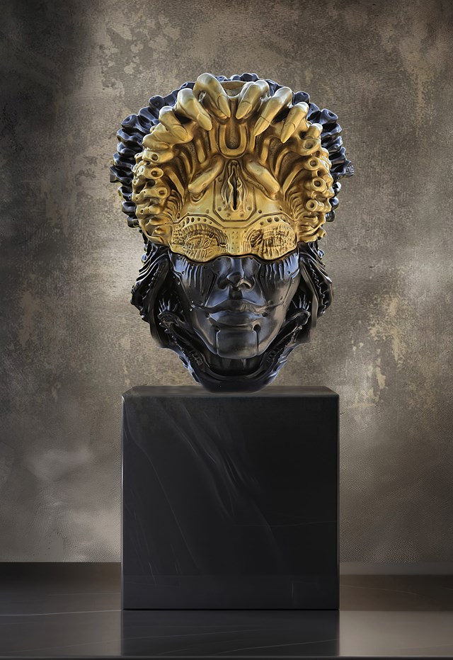 Living room sculpture by Krzysztof Płonka titled Nutrix