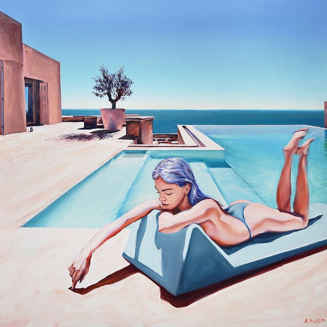 Obraz do salonu artysty Rafał Knop pod tytułem Madame V Angel ’14 Swimming Pool