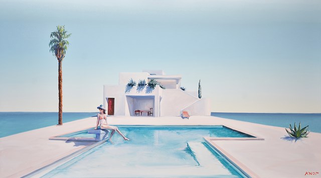 Living room painting by Rafał Knop titled EAV XXI '10  Swimming Pool