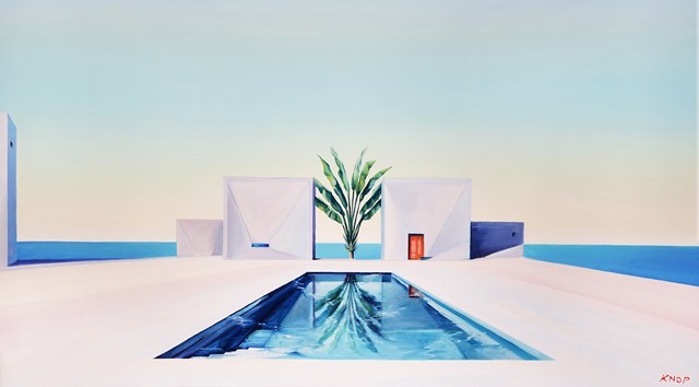 Living room painting by Rafał Knop titled Swimming Pool EAV XXI '13
