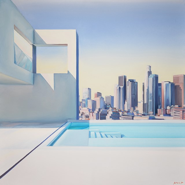 Obraz do salonu artysty Rafał Knop pod tytułem Swimming Pool EAV Los Angeles XXI 15 B