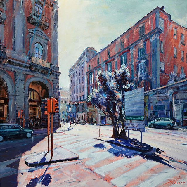 Obraz do salonu artysty Rafał Knop pod tytułem NAPOLI E05 XXI CITYSCAPE ITALY