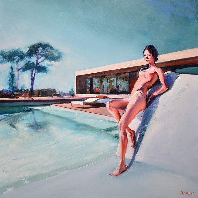Obraz do salonu artysty Rafał Knop pod tytułem Madame VAngel’09 Swimming Pool