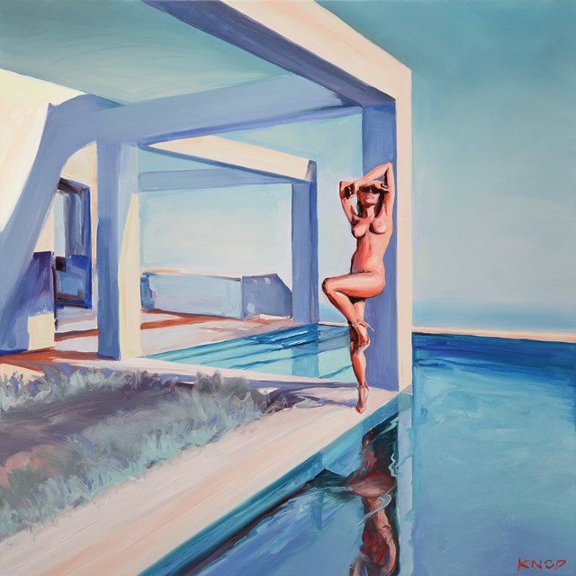 Obraz do salonu artysty Rafał Knop pod tytułem Madame VAngel’11 Swimming Pool