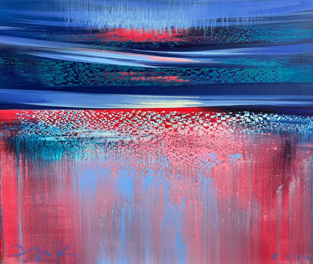 Obraz do salonu artysty Katsiaryna Sumarava pod tytułem Gravity of color.