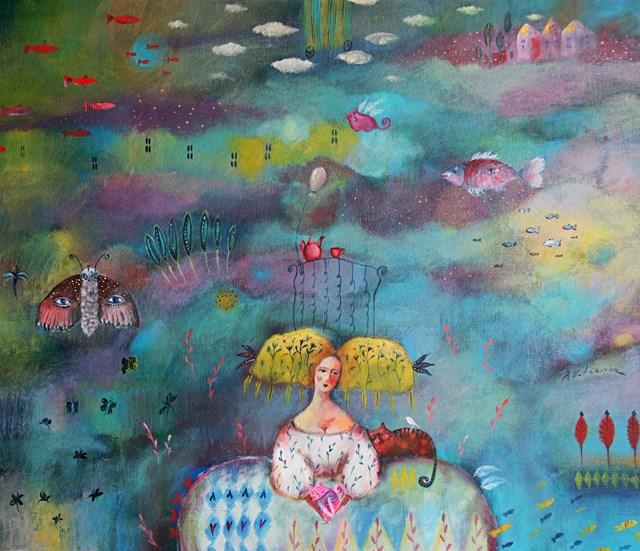 Obraz do salonu artysty Hanna Kotewicz pod tytułem Słodki sen sierpniowy