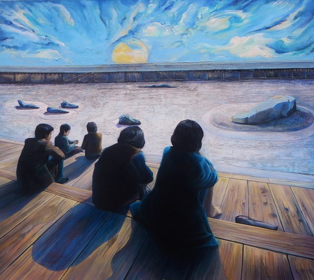 Obraz do salonu artysty Iwa Kruczkowska pod tytułem "Pod słońce"