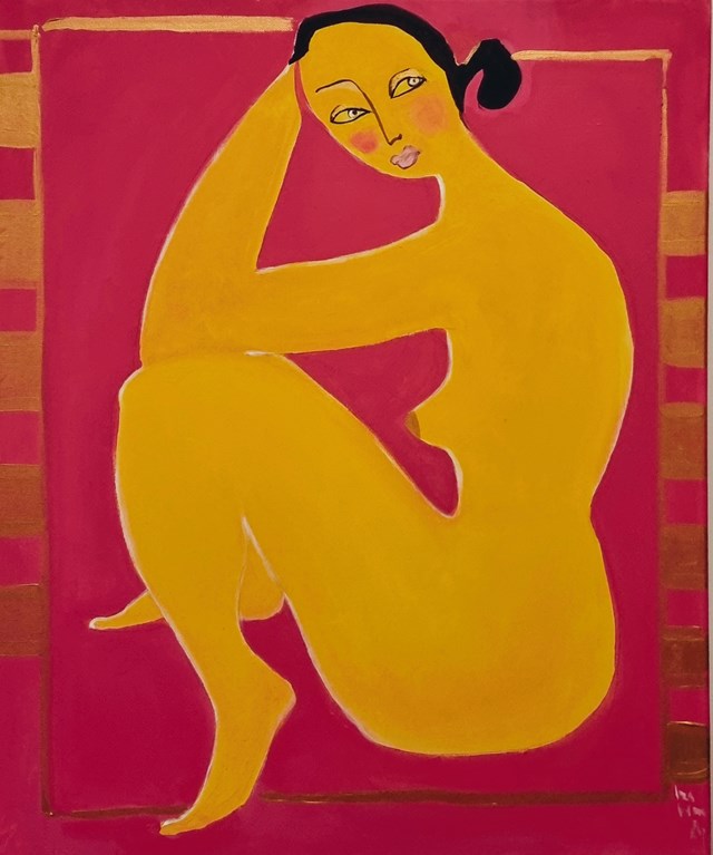 Obraz do salonu artysty Izabela (Izawera) Przybysz pod tytułem Pink pepper with tonic