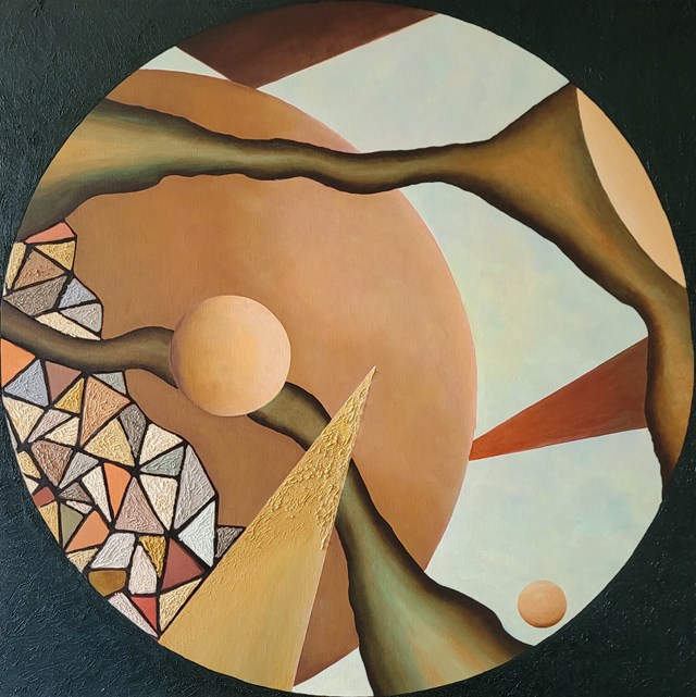 Obraz do salonu artysty Anna Stawowczyk pod tytułem SYMBIOZA II