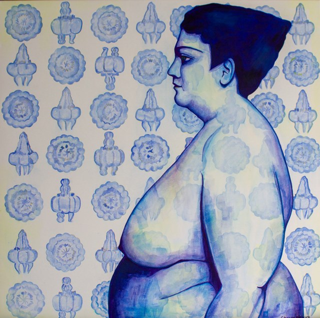 Obraz do salonu artysty Oksana Chumakova pod tytułem Taniec niebieskiej meduzy.