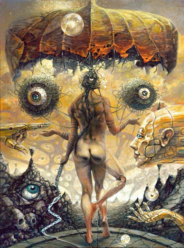 Obraz do salonu artysty Krzysztof Krawiec pod tytułem Prorok Starożytny