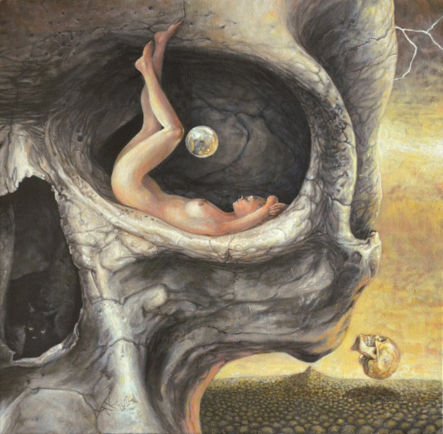 Obraz do salonu artysty Krzysztof Krawiec pod tytułem Samotność Lilith