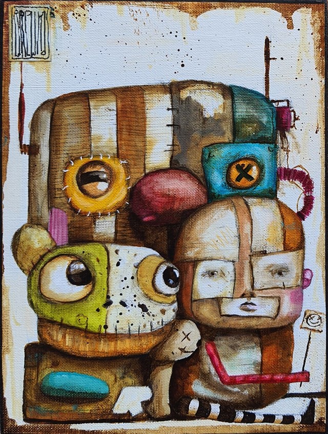 Obraz do salonu artysty Wojciech Brewka pod tytułem Pocket Monsters