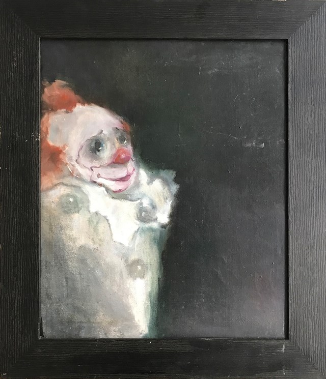 Obraz do salonu artysty Bożena Wahl pod tytułem Uśmiechnięty klaun