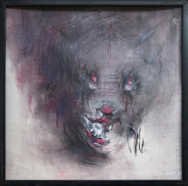 Obraz do salonu artysty Bożena Wahl pod tytułem Diabeł psi