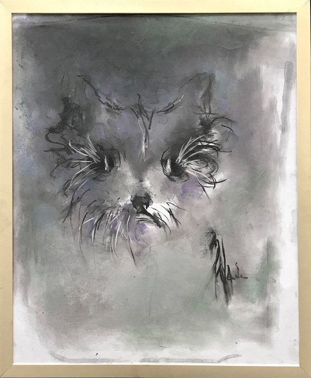 Obraz do salonu artysty Bożena Wahl pod tytułem Pies - portret 4