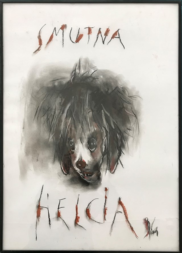 Obraz do salonu artysty Bożena Wahl pod tytułem Smutna Helcia