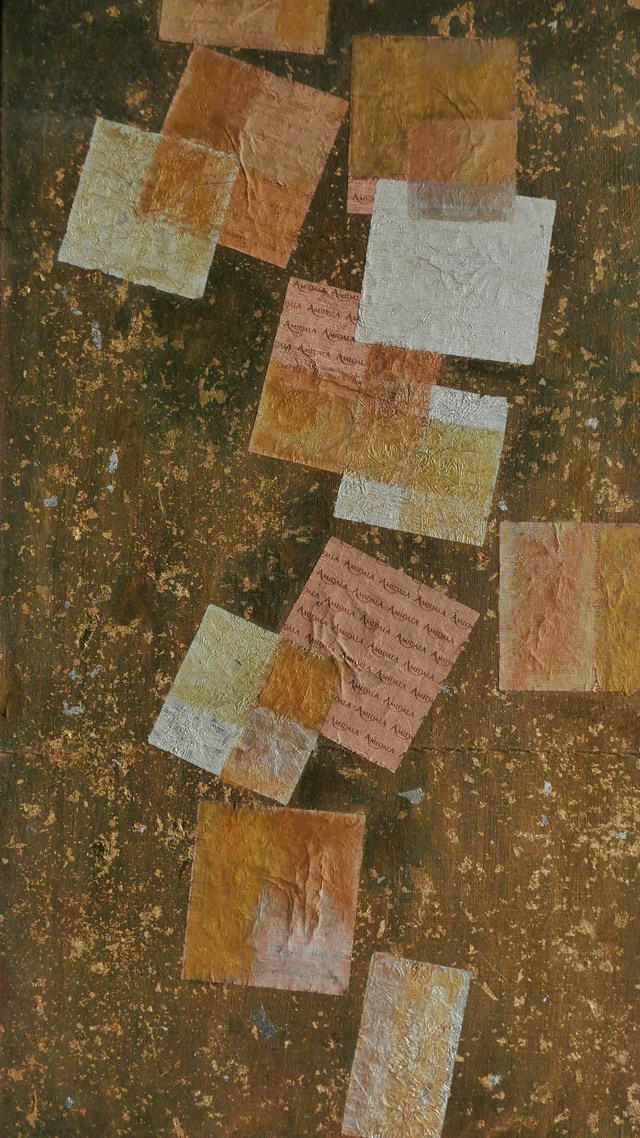 Obraz do salonu artysty Adam Job pod tytułem "Kompozycja z kwadratami"