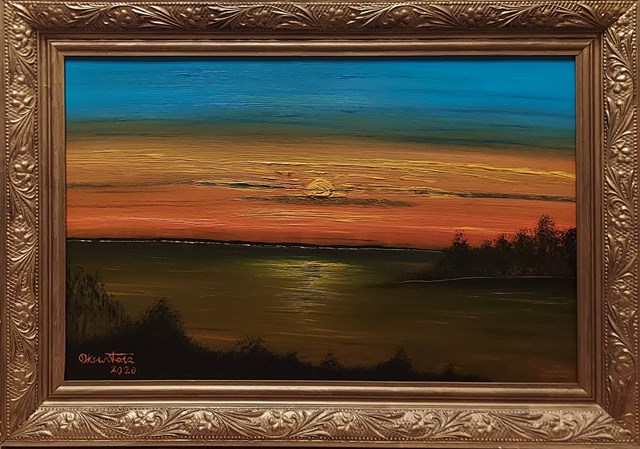 Obraz do salonu artysty Oskar Świtała pod tytułem "Zachód słońca 35"