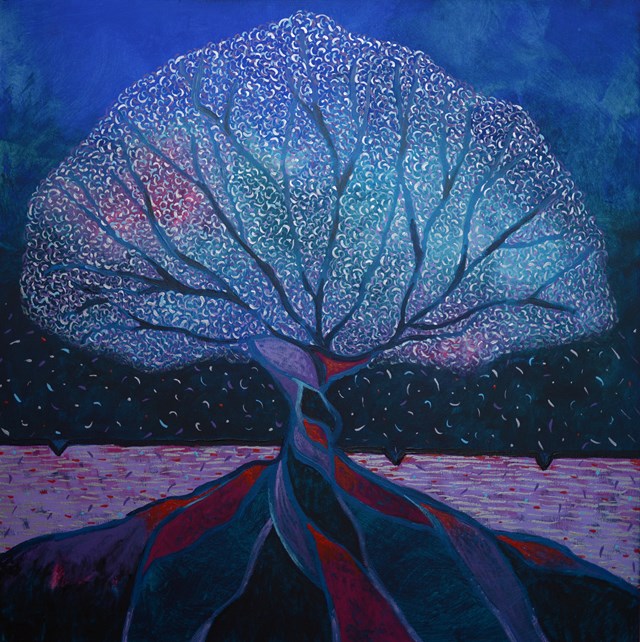 Obraz do salonu artysty Beata Gaudy pod tytułem Rajskie drzewo 3