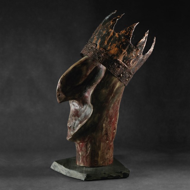 Rzeźba do salonu artysty Iga Bobrowicz pod tytułem Król Lear