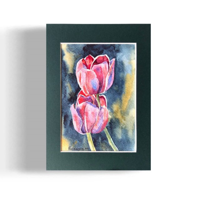 Obraz do salonu artysty Hanna Pushkarova pod tytułem tulipany