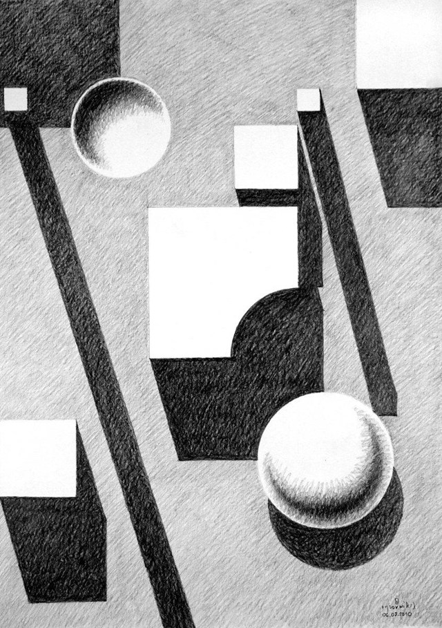 Obraz do salonu artysty Dariusz Walczak pod tytułem geometryki 007 (1/10)