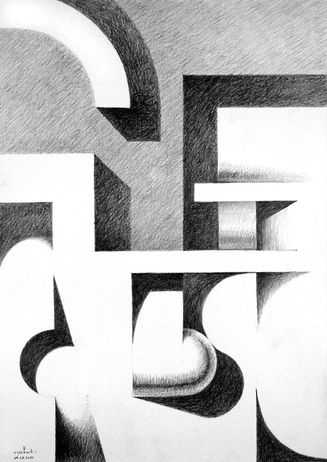 Obraz do salonu artysty Dariusz Walczak pod tytułem geometryki 008 (1/10)