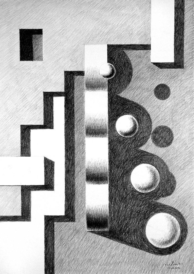 Obraz do salonu artysty Dariusz Walczak pod tytułem geometryki 009 (1/10)