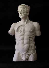 Rzeźba do salonu artysty Zbigniew Szczepańczyk pod tytułem Epoka 1