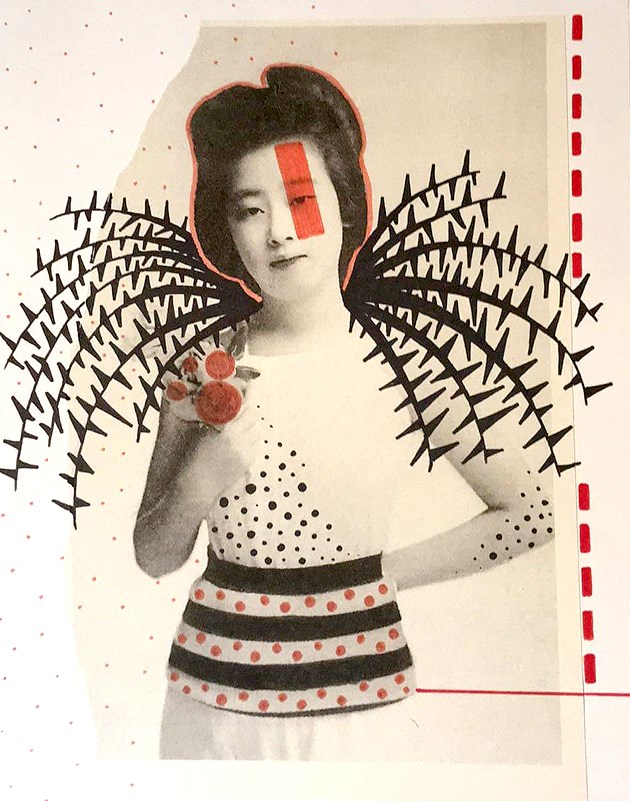Obraz do salonu artysty Marcin Waśka pod tytułem Geisha nietutejsza