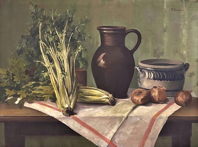 Living room painting by B.DESUTER titled Still life