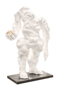 Living room sculpture by Tomasz Koclęga titled Lapis Dubitationis