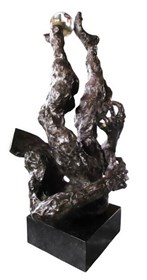 Living room sculpture by Tomasz Koclęga titled Librat Cum Idealibus