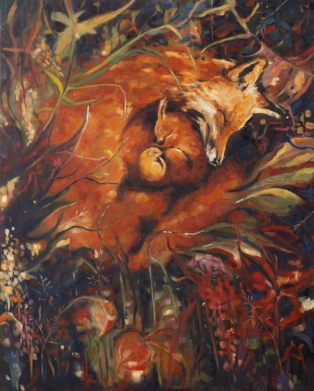 Obraz do salonu artysty Izabela Szarek pod tytułem Harmonia snu jesiennego