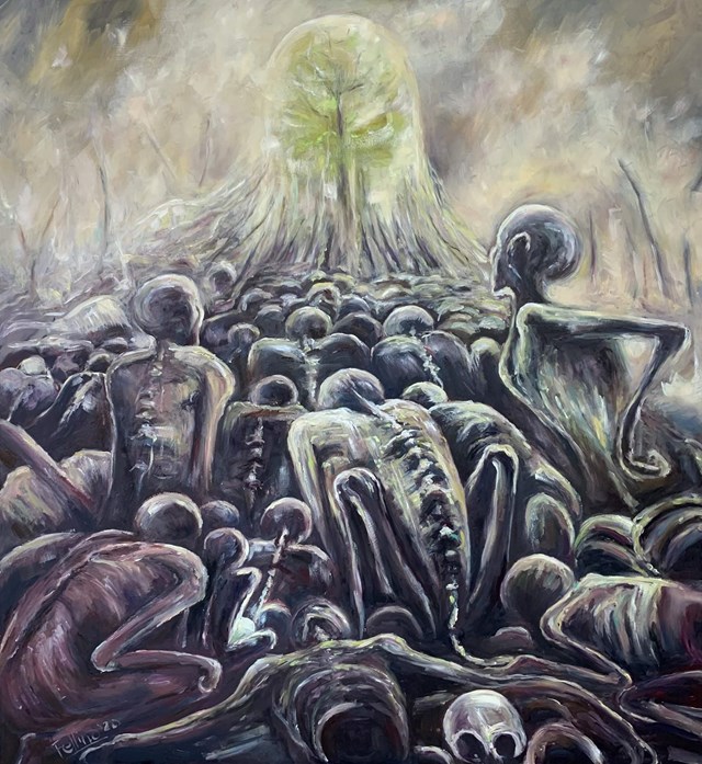 Obraz do salonu artysty Izabela Szarek pod tytułem Ostatnie drzewo