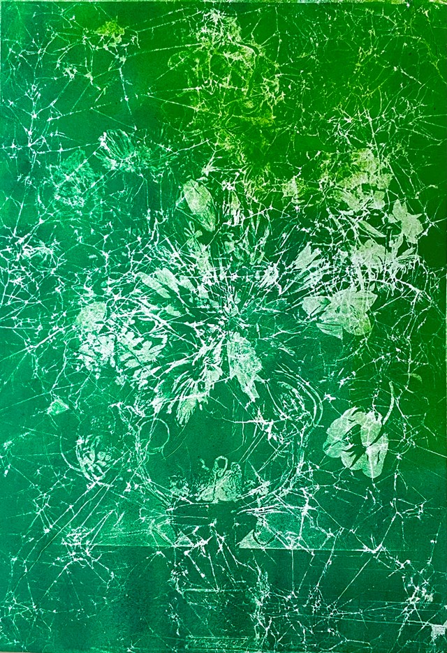 Grafika do salonu artysty Nastazja Staniszewska pod tytułem Flora Botanica w zieleni