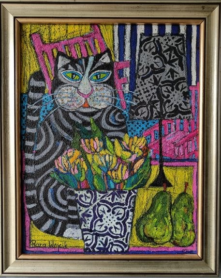 Obraz do salonu artysty Rozalia Wójcik pod tytułem Pan kot