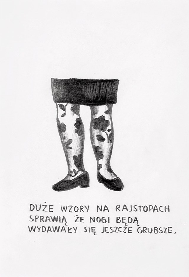 Obraz do salonu artysty Marcin Maciejowski pod tytułem Duże wzory na rajstopach