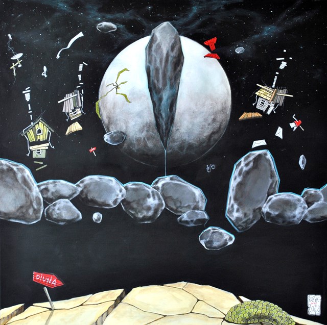 Obraz do salonu artysty Dariusz Franciszek Różyc pod tytułem ''DIUNA RISING''