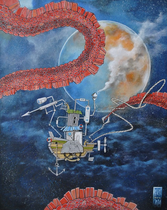 Obraz do salonu artysty Dariusz Franciszek Różyc pod tytułem ''HUNT FOR RED''