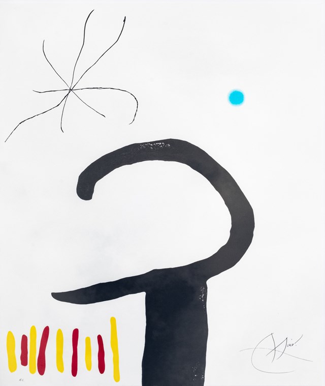 Grafika do salonu artysty Joan Miro pod tytułem Espriu-Miro