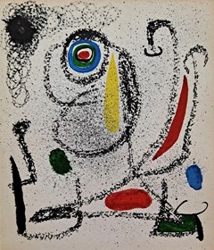 Grafika do salonu artysty Joan Miro pod tytułem Bez tytułu