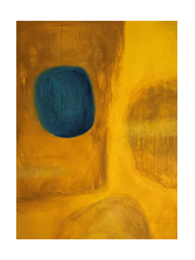 Obraz do salonu artysty Bartosz Rychard pod tytułem Niebieska dominanta No 1