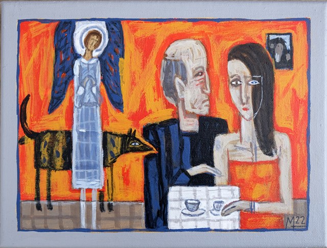 Living room painting by Mikołaj Malesza titled Untitled 53
