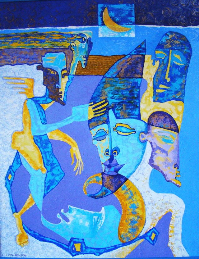 Obraz do salonu artysty Lili Fijałkowska pod tytułem Greckie wspomnienia